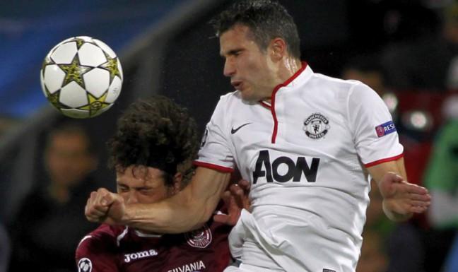 CFR Cluj - Manchester United 1-2/ Ardelenii, invinsi de "dubla" lui Van Persie