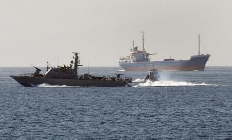 O nava finlandeza a fost "atacata" de marina israeliana