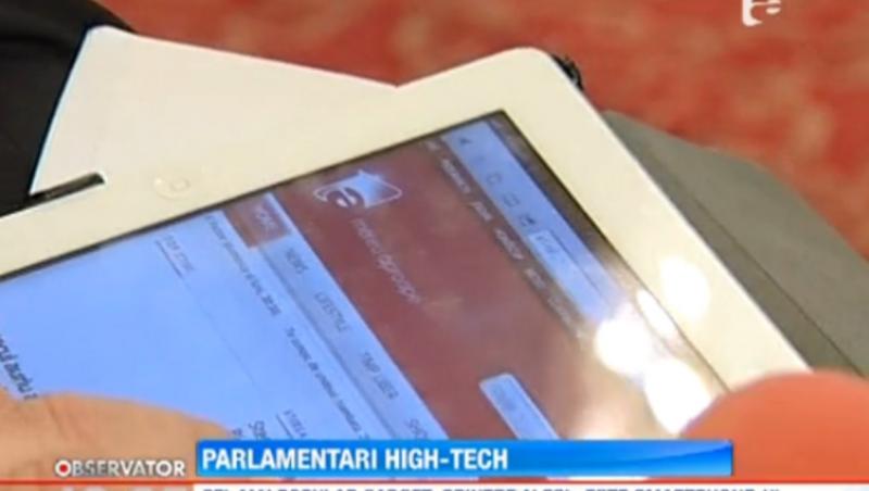 Parlamentarii romani sunt dependenti de tehnologie