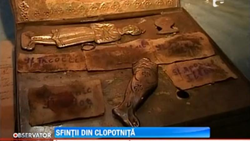 O racla cu moastele mai multor sfinti a fost gasita in clopotnita unei biserici din Constanta