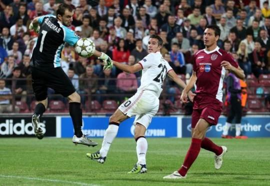 Cifrele partidei CFR - Manchester United. Englezii au avut un avantaj de ''doar'' 400 de pase reusite  