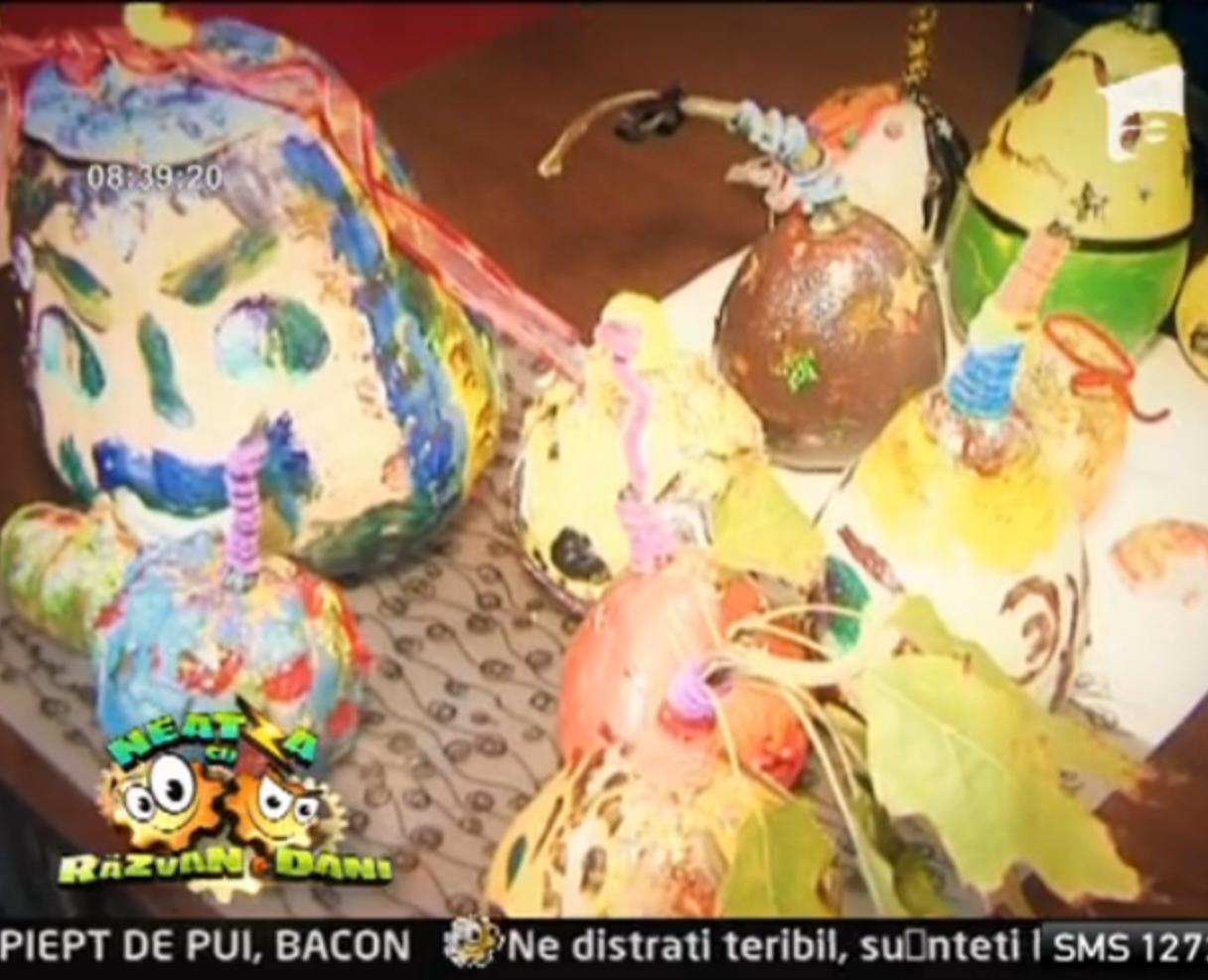 Atelierele de sculptat si decorat dovleci, o noua metoda de relationare intre copii si parinti