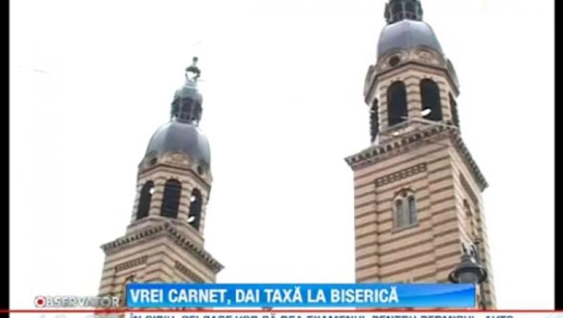 La Sibiu, soferii platesc taxa la Biserica