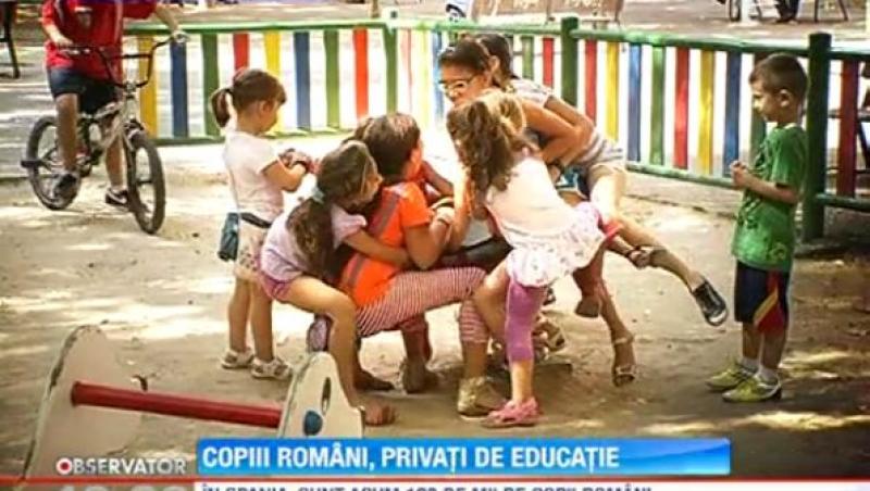 Spania: Accesul copiilor romani la educatie s-a redus drastic