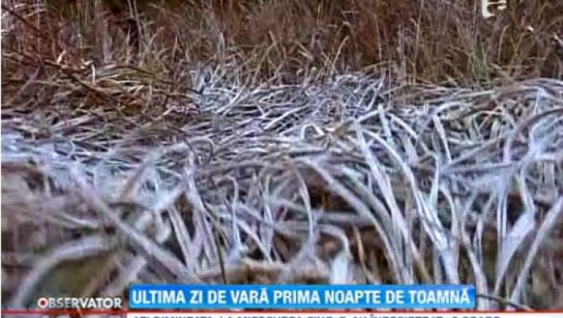 Toamna a venit cu temperature negative la Miercurea Ciuc