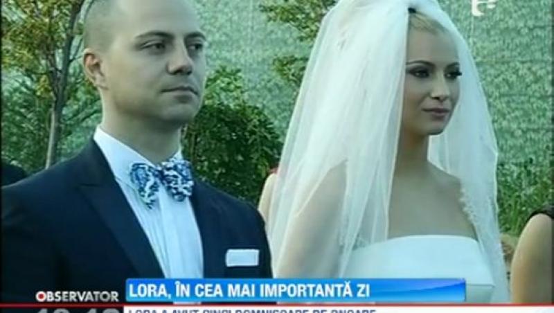 Lora si umoristul Dan Badea s-au casatorit astazi