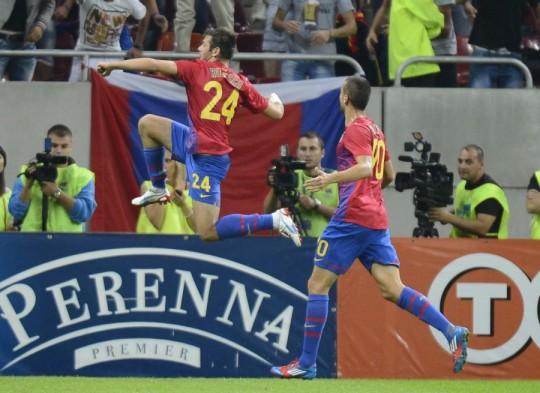 Steaua - CFR Cluj 1-0/ Ros-albastrii, fara rivali in Liga 1