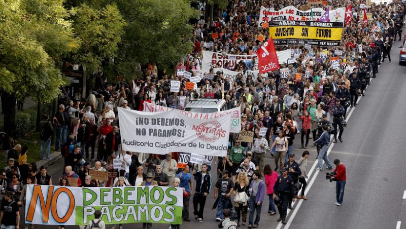 Ziua furiei in Europa: Valuri de proteste anti-austeritate in Portugalia, Spania, Italia si Grecia