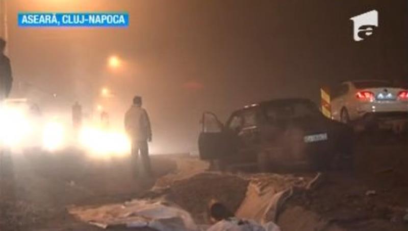 Accidente din cauza cetii! Doi soferi erau sa-si piarda viata in Cluj