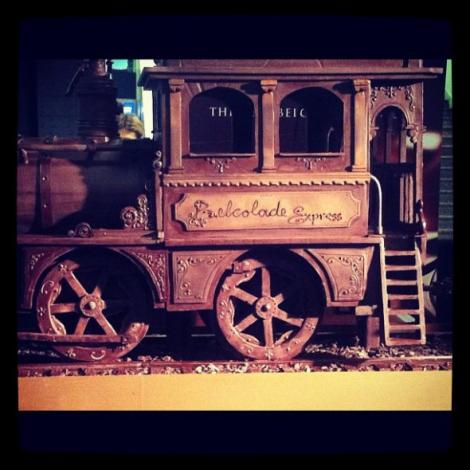 Calatorie dulce: Un tren de ciocolata a oprit in Gara de Sud din Bruxelles