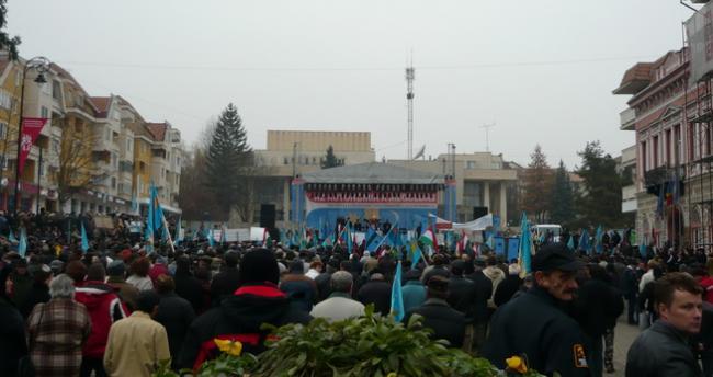 Mesaj central la mitingul pentru autonomia Tinutului Secuiesc de la Sfantu Gheorghe: "La revedere, Romania"