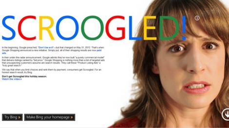 Scroogled! – Microsoft ataca din noua Google printr-o campanie
