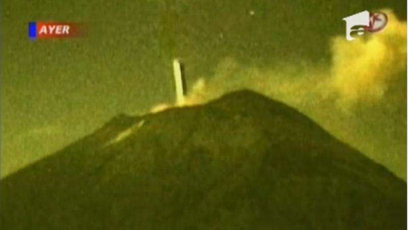 Un OZN a fost inghitit de un vulcan in eruptie din Mexic