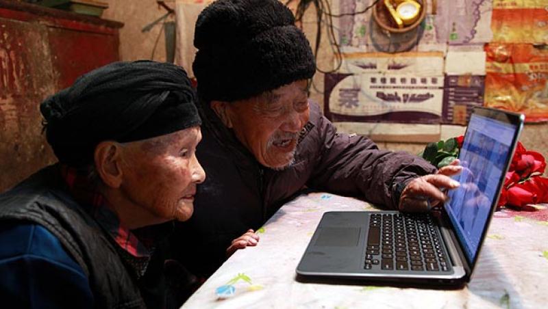Un cuplu din China si-a facut poza de nunta dupa 88 de ani!