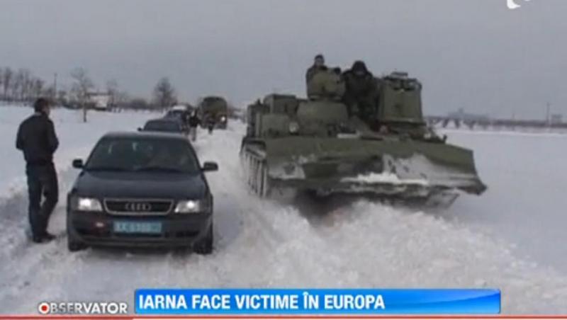 Iarna a lovit cu putere Europa! Doi oameni au murit inghetati in Serbia