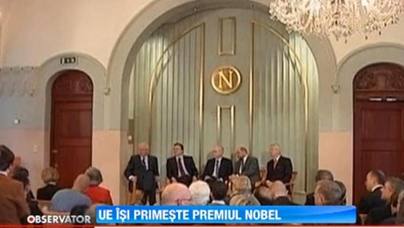 Liderii statelor din UE primesc astazi premiul Nobel pentru pace