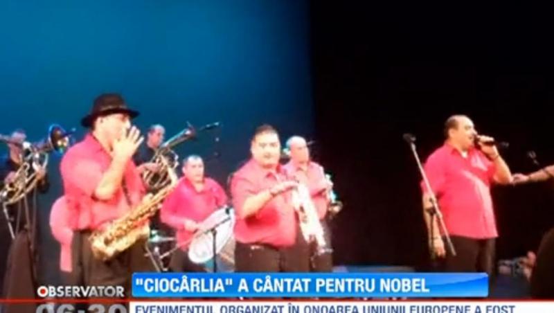 Fanfara Ciocarlia a cantat in onoarea castigatorului premiului Nobel pentru pace