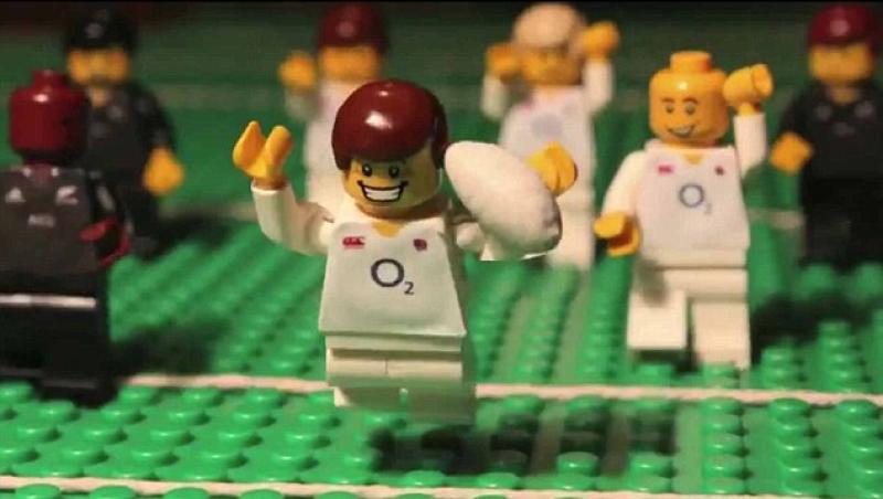 Cele mai tari faze din rugby, surprinse intr-un VIDEO-LEGO amuzant