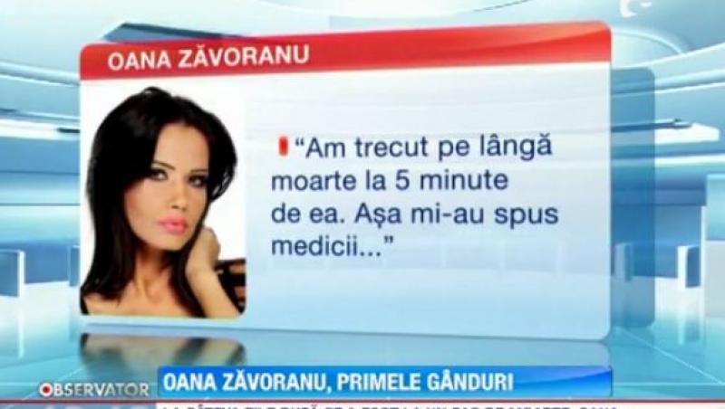 Oana Zavoranu a trimis un mesaj pe Facebook, dupa internare