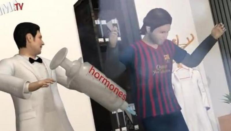 VIDEO! Japonezii i-au facut desene animate lui Messi: de la hormoni la recordul lui Muller