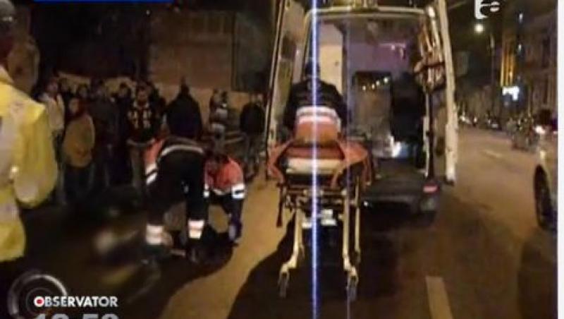 Un suporter al Universitatii Cluj a fost lovit de o masina chiar pe trecerea de pietoni