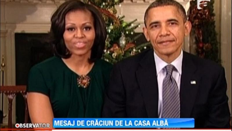 Mesajul de Craciun al lui Barack Obama si al sotiei sale