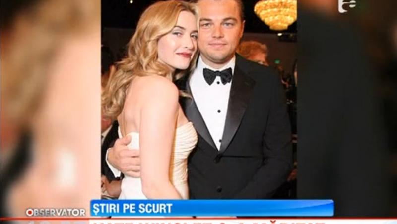 Leonardo DiCaprio a condus-o la altar pe Kate Winslet 
