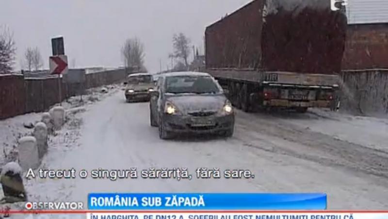 Iarna a venit in forta! Romania a fost acoperita de zapada