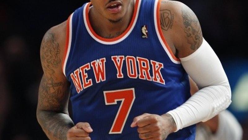 NBA: Carmelo Anthony aduce prima victorie pentru New York Knicks dupa trei infrangeri consecutive