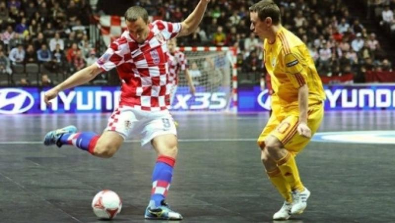 Campionatul European de Futsal: Romania - Croatia 1-2
