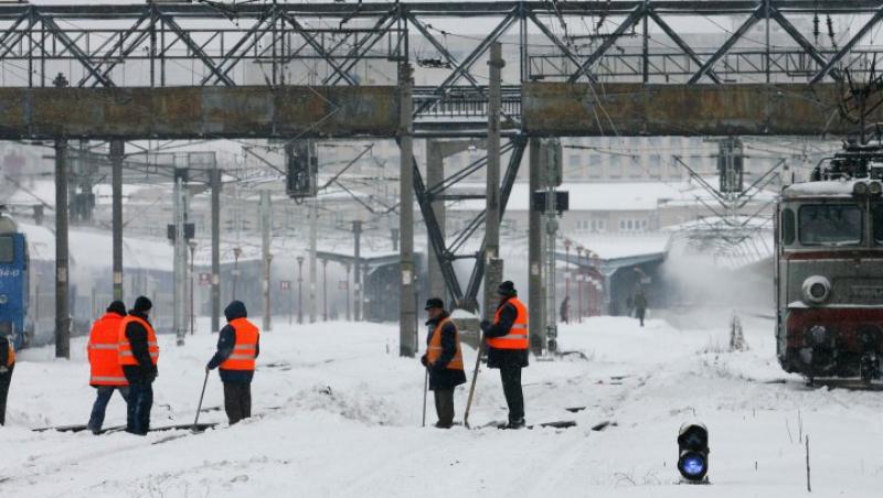 Vreme extrema: Sase linii feroviare inchise, 214 trenuri anulate
