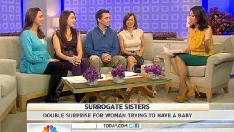 Doua femei au devenit mame surogat pentru sora lor