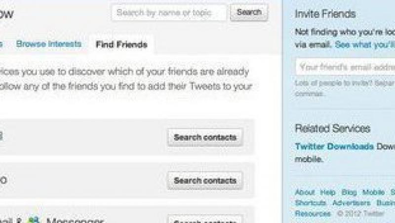 Atentie! Twitter copiaza contactele utilizatorilor