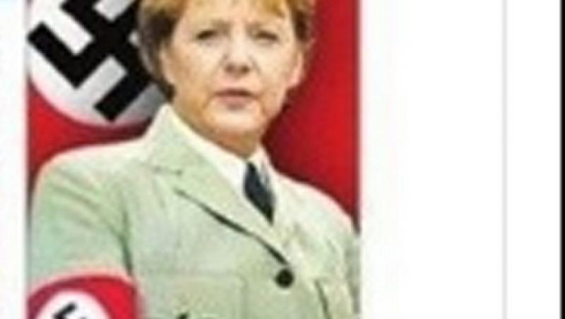 FOTO! Angela Merkel in uniforma nazista, intr-un ziar grec