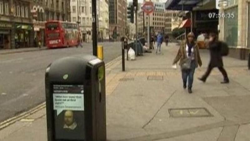 VIDEO! Cosuri de gunoi cu display pentru Jocurile Olimpice de la Londra