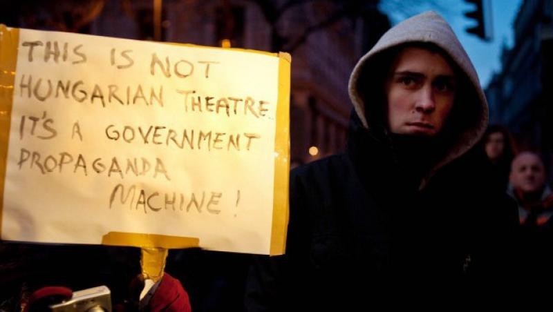 Budapesta: Proteste violente, dupa numirea unui actor extremist la conducerea unui teatru