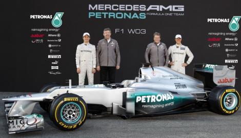 FOTO! F1: "W03", noul monopost MercedesGP