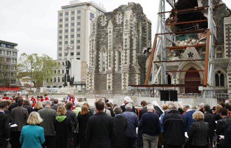 Noua Zeelanda comemoreaza un an de la seismul devastator din Christchurch