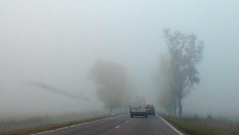 ANM: Avertizare de ceata in 13 judete si Autostrada Soarelui