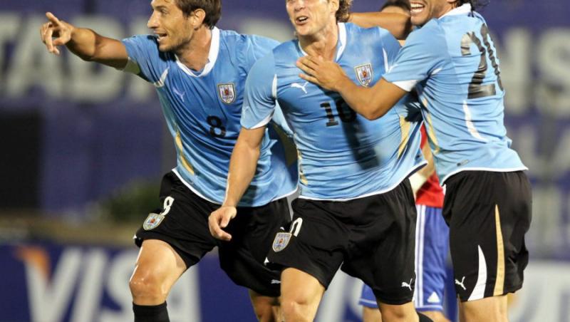 Cavani, Suarez si Forlan in lotul Uruguayului pentru amicalul cu Romania