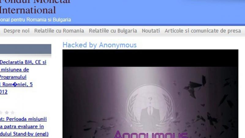 Gruparea Anonymous a spart site-ul fmi.ro