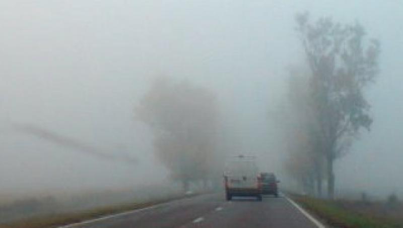 ANM: Avertizare de ceata pentru judetele Vrancea, Galati si Cluj
