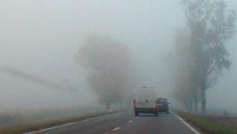 ANM: Avertizare de ceata pentru judetele Vrancea, Galati si Cluj