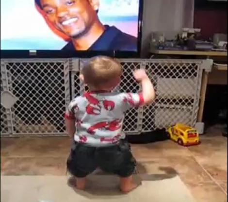 VIDEO! Un bebelus iubeste dansul pe muzica lui Will Smith
