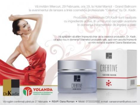 Esteticianul Madonnei si al lui Jennifer Aniston isi lanseaza in Romania noua gama revolutionara de produse cosmetice, „Creative”!