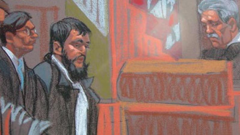 Teroristul Adis Medunjanin, acuzat de planuirea unui atentat la metroul din New York, in fata unui complet de judecata anonim