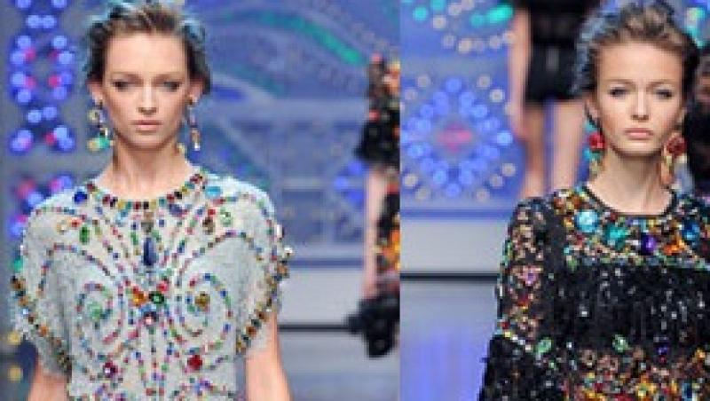 VIDEO! Noua colectie Dolce & Gabbana, inspirata din stilul baroc!