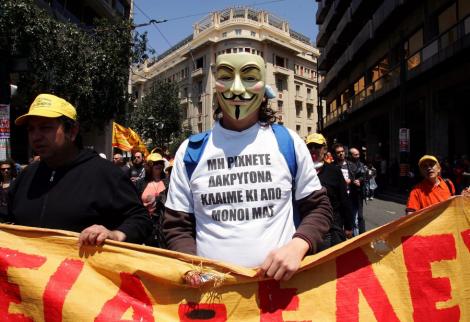 Atena, paralizata de greva si proteste