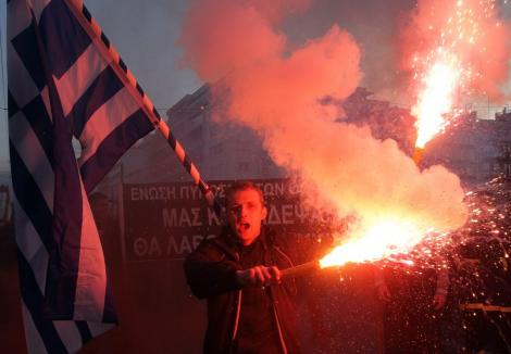 VIDEO! Proteste in Grecia si Belgia din cauza austeritatii