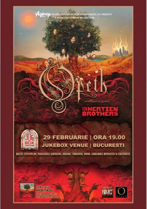 Opeth concerteaza in premiera la Bucuresti